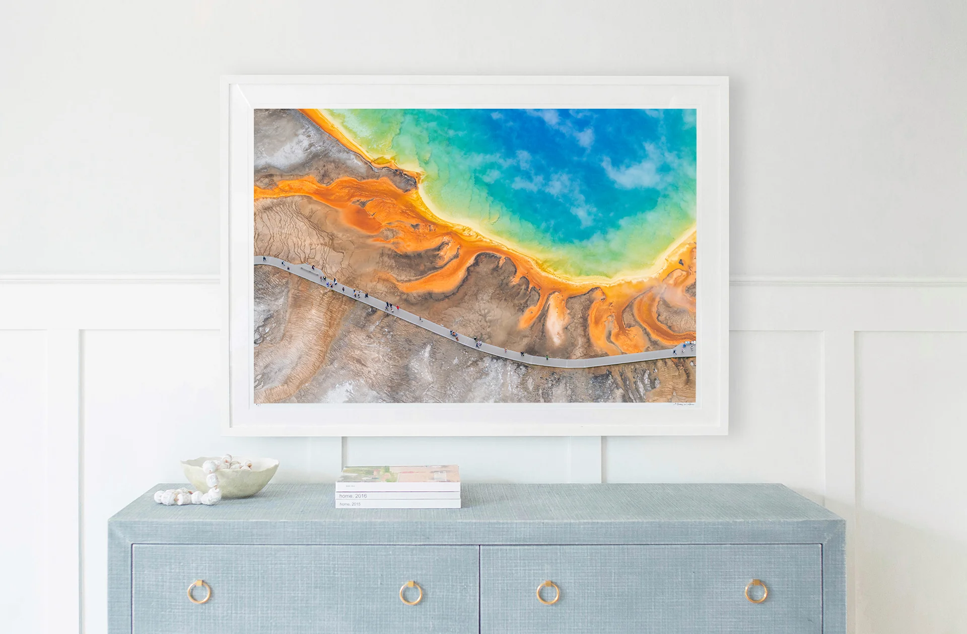 Grand Prismatic Spring Summer Walkway, Yellowstone National Park - Image 3