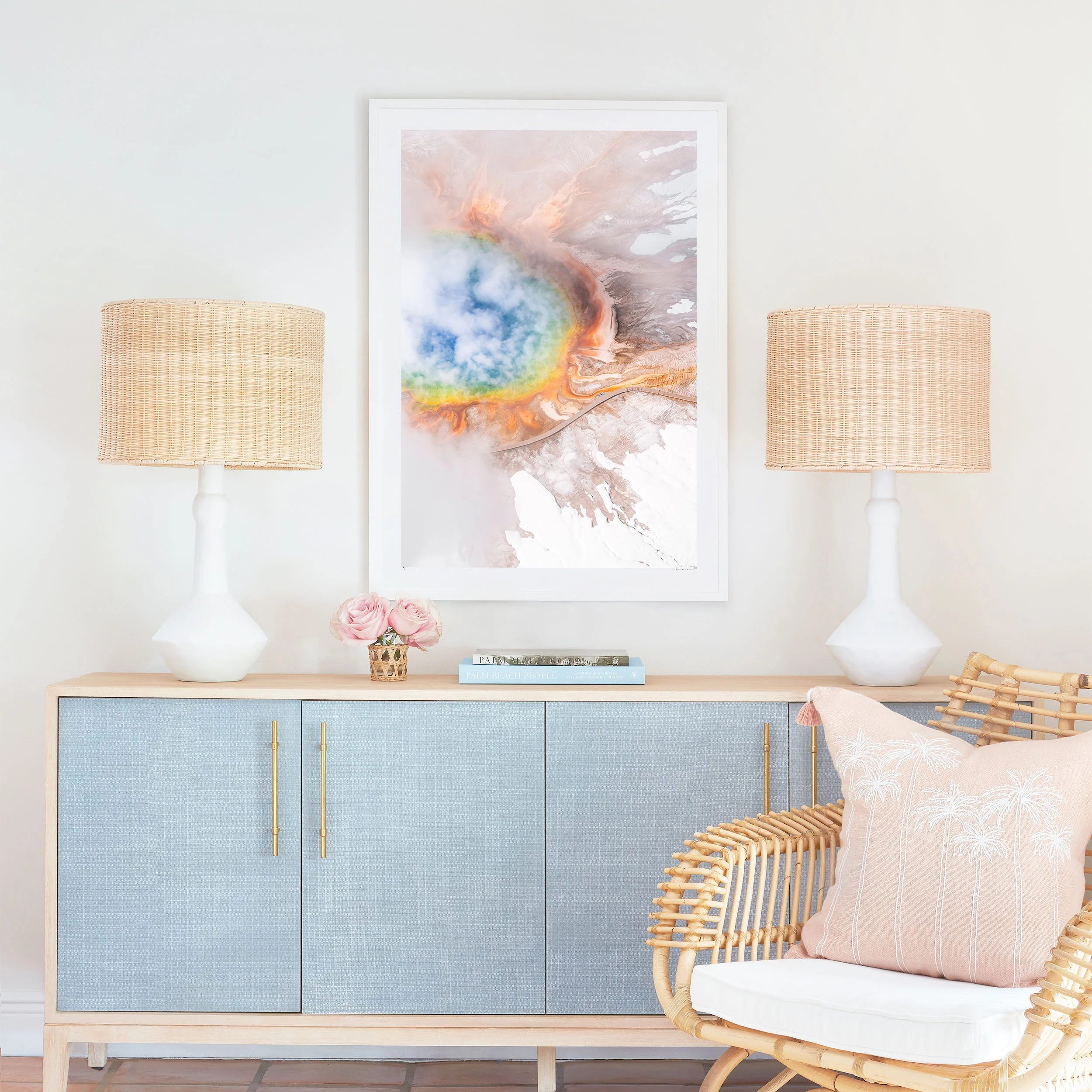 Grand Prismatic Spring Winter Fog Landscape, Yellowstone National Park - Image 4